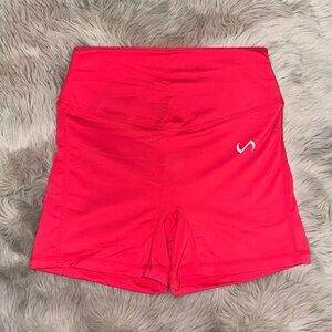 TLF Tempo Glo High Waisted Workout Shorts- Hot Pink